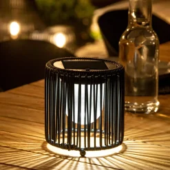 Vinn Lampara Solar Negro