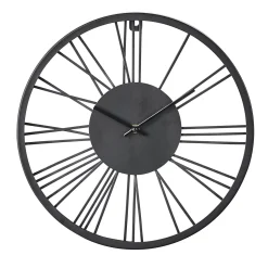 Wheel Reloj De Pared Negro