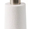 White Elegance Dispensador De Jabon Blanco, Plateado