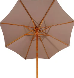 Wood Parasol Sin Pie Taupe