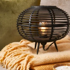 Zanzi Lampara De Mesa E27 Negro